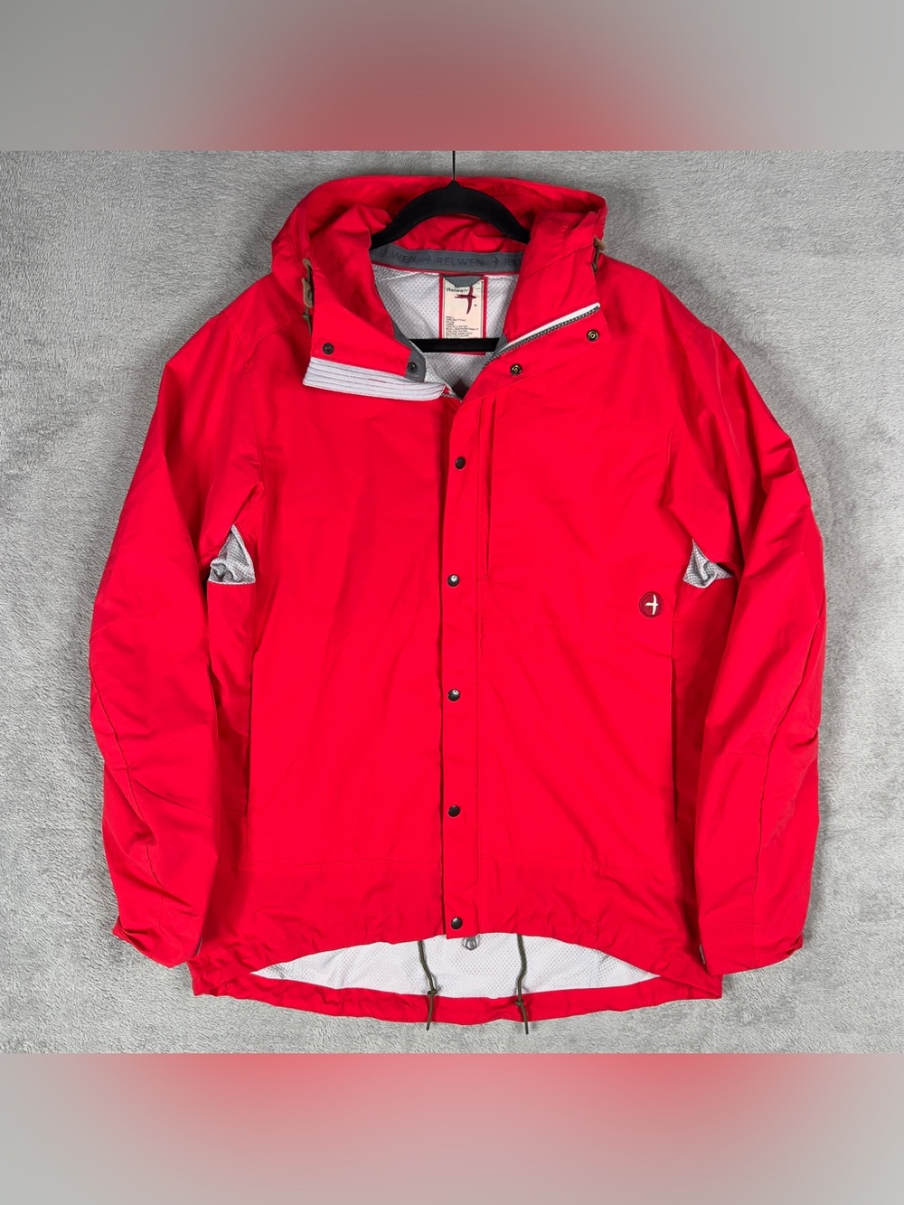 Relwen Ultralight Shell Jacket‎ Men's Large Red Outdoor Gorpcore Waterproof